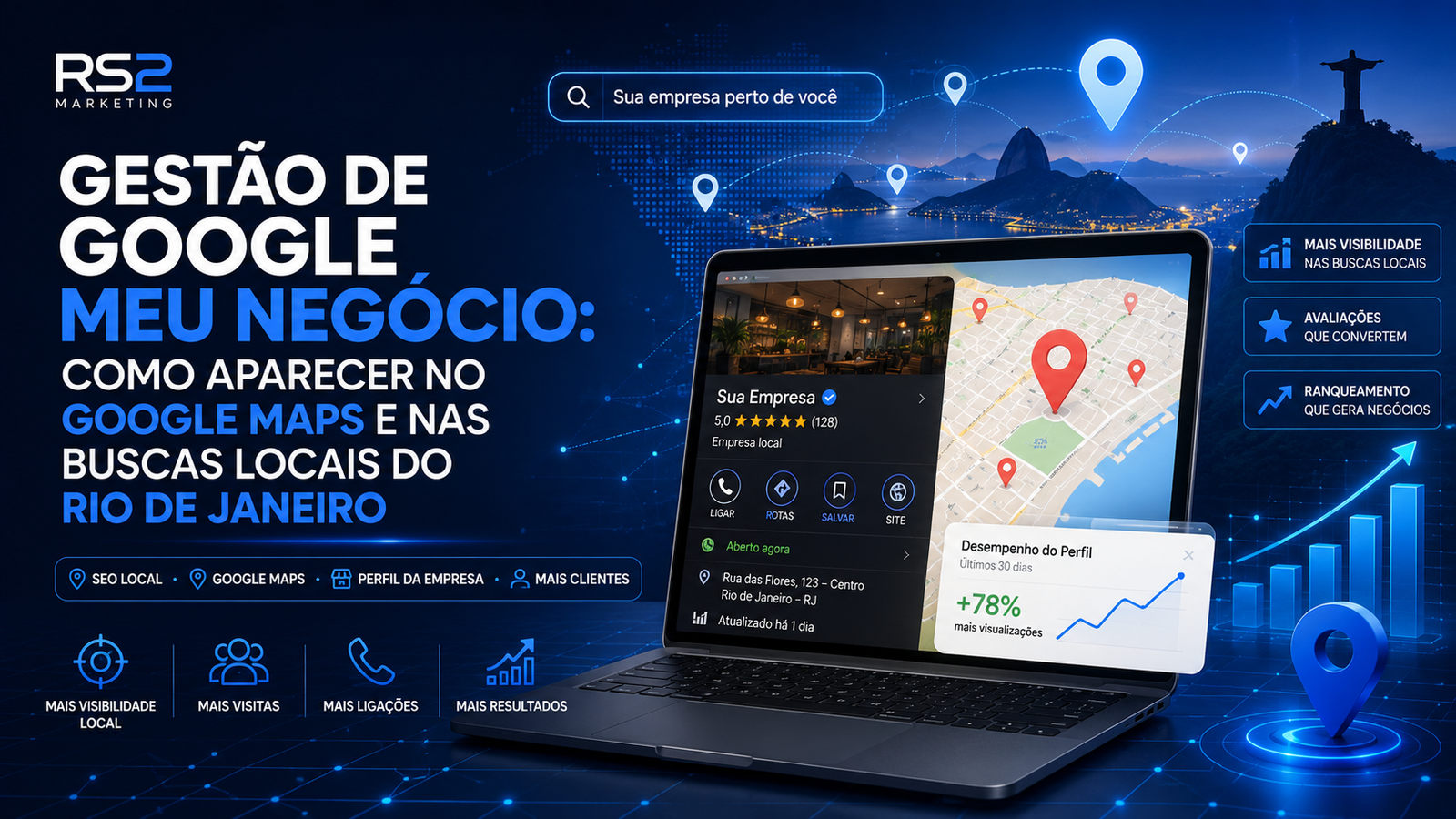 Gestão de Google Meu Negócio: Como Aparecer no Google Maps e nas Buscas Locais do Rio de Janeiro